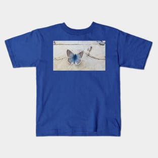 Blue butterfly Kids T-Shirt